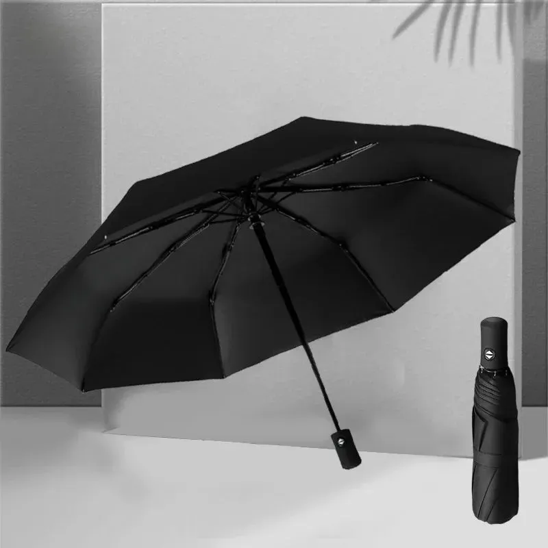 ☀️☔ Automatic UV Umbrella – Three-Fold, Windproof & Sun/Rain Protection with Custom Logo Printing! 🌦️✨