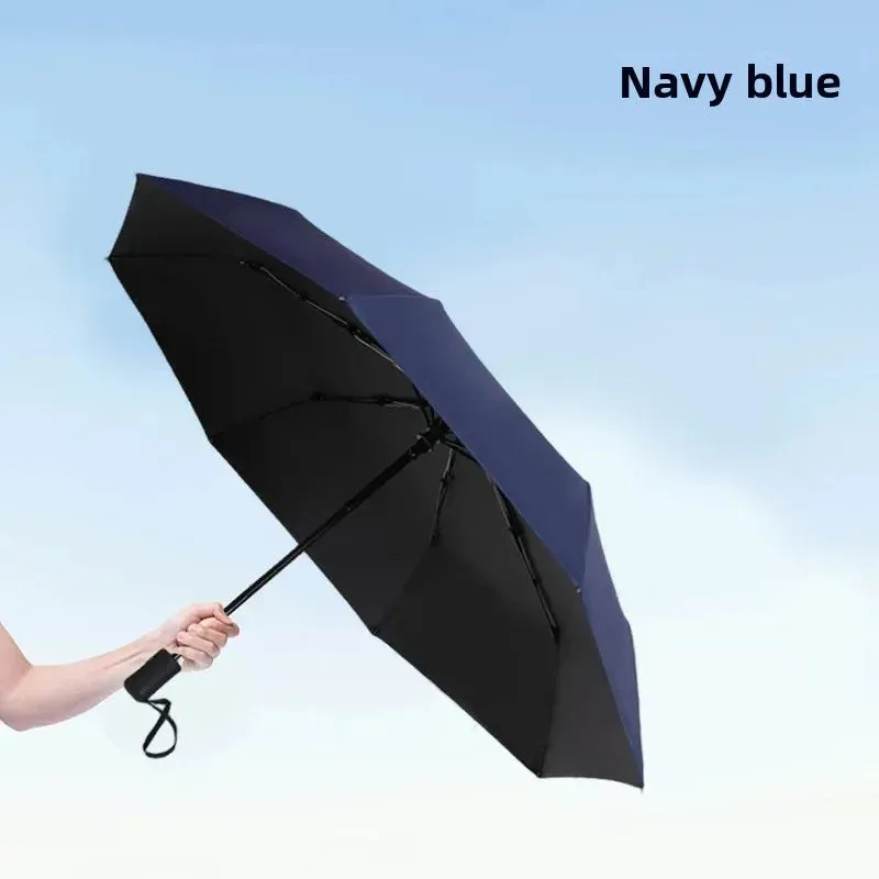 ☀️☔ Automatic UV Umbrella – Three-Fold, Windproof & Sun/Rain Protection with Custom Logo Printing! 🌦️✨