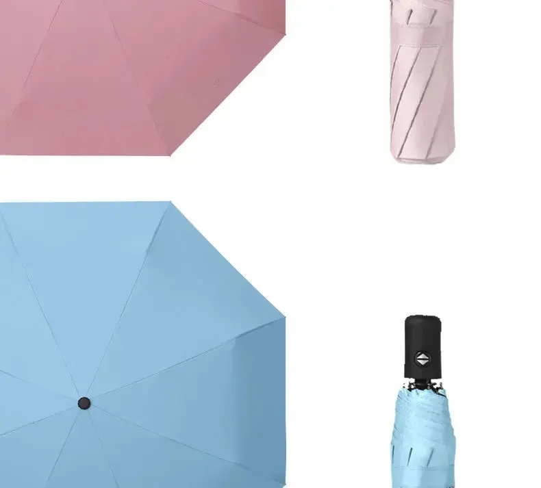 ☀️☔ Automatic UV Umbrella – Three-Fold, Windproof & Sun/Rain Protection with Custom Logo Printing! 🌦️✨