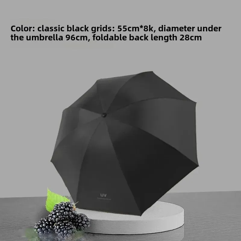 ☀️☔ Automatic UV Umbrella – Three-Fold, Windproof & Sun/Rain Protection with Custom Logo Printing! 🌦️✨