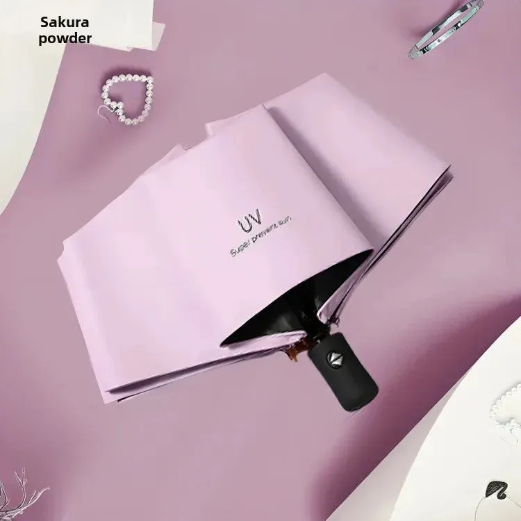 ☀️☔ Automatic UV Umbrella – Three-Fold, Windproof & Sun/Rain Protection with Custom Logo Printing! 🌦️✨