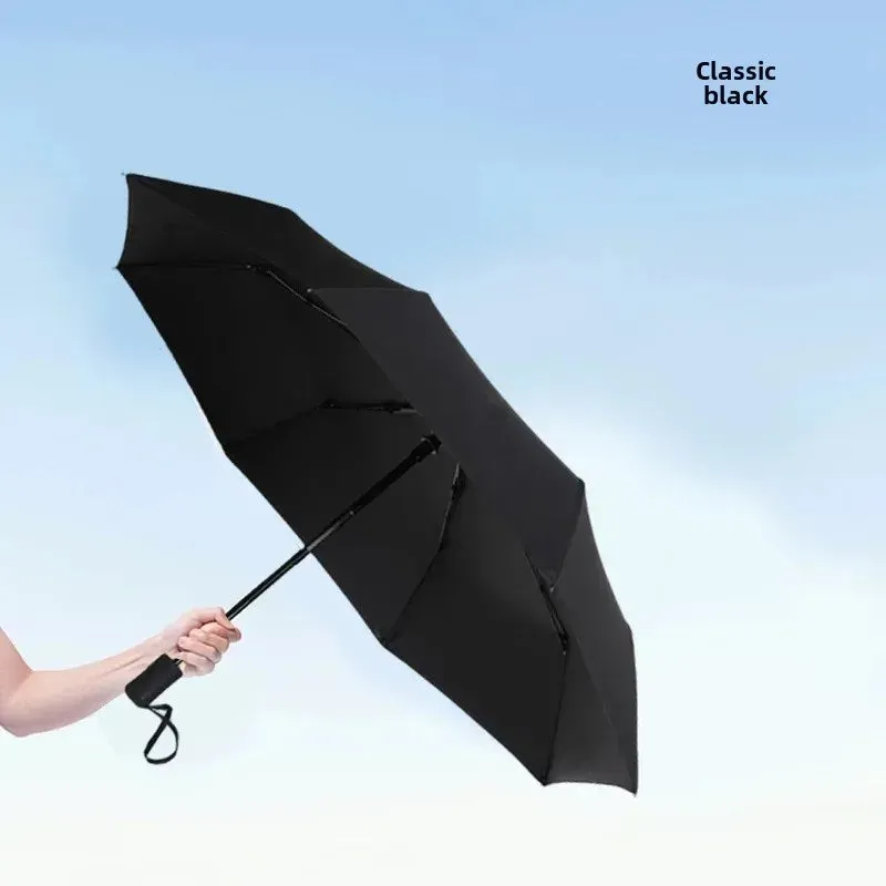☀️☔ Automatic UV Umbrella – Three-Fold, Windproof & Sun/Rain Protection with Custom Logo Printing! 🌦️✨