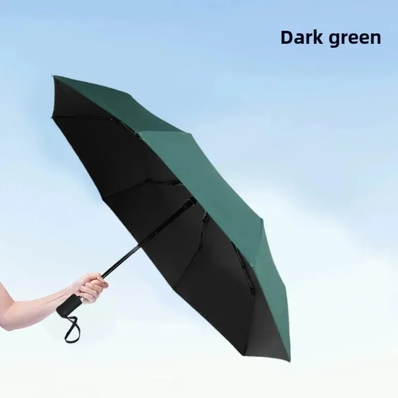 ☀️☔ Automatic UV Umbrella – Three-Fold, Windproof & Sun/Rain Protection with Custom Logo Printing! 🌦️✨