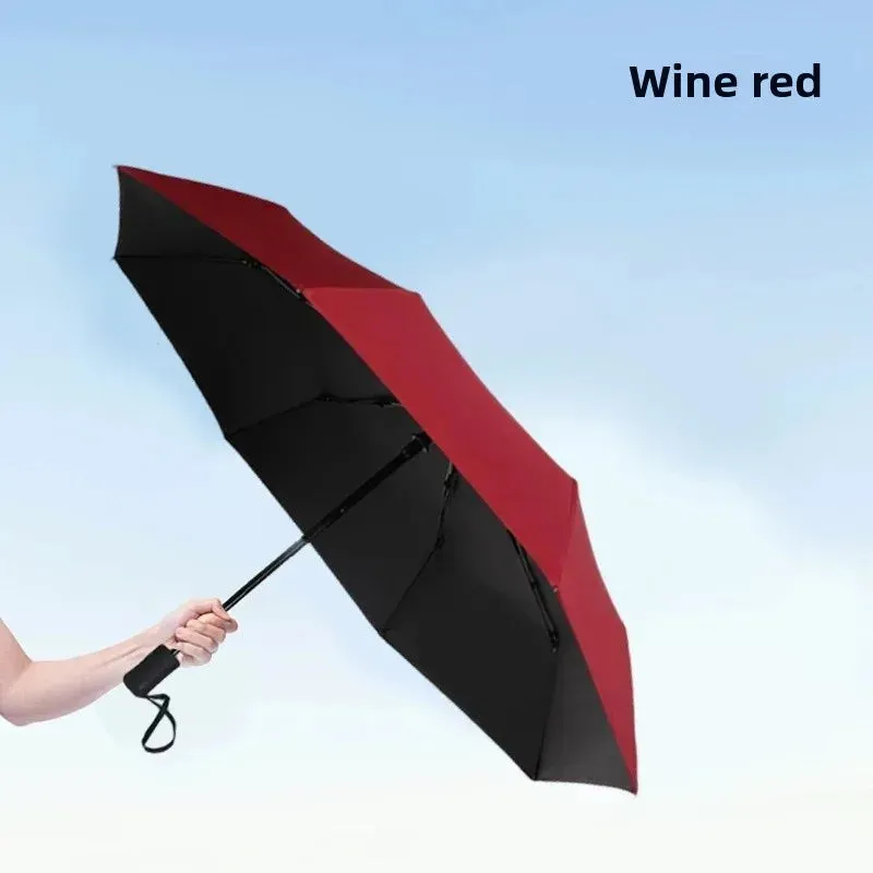 ☀️☔ Automatic UV Umbrella – Three-Fold, Windproof & Sun/Rain Protection with Custom Logo Printing! 🌦️✨