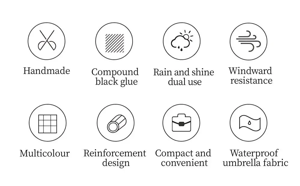 ☔ Lightweight & Compact Folding Travel Umbrella – Windproof, Rainproof & UV Protective with Capsule Storage! 🌦️✨