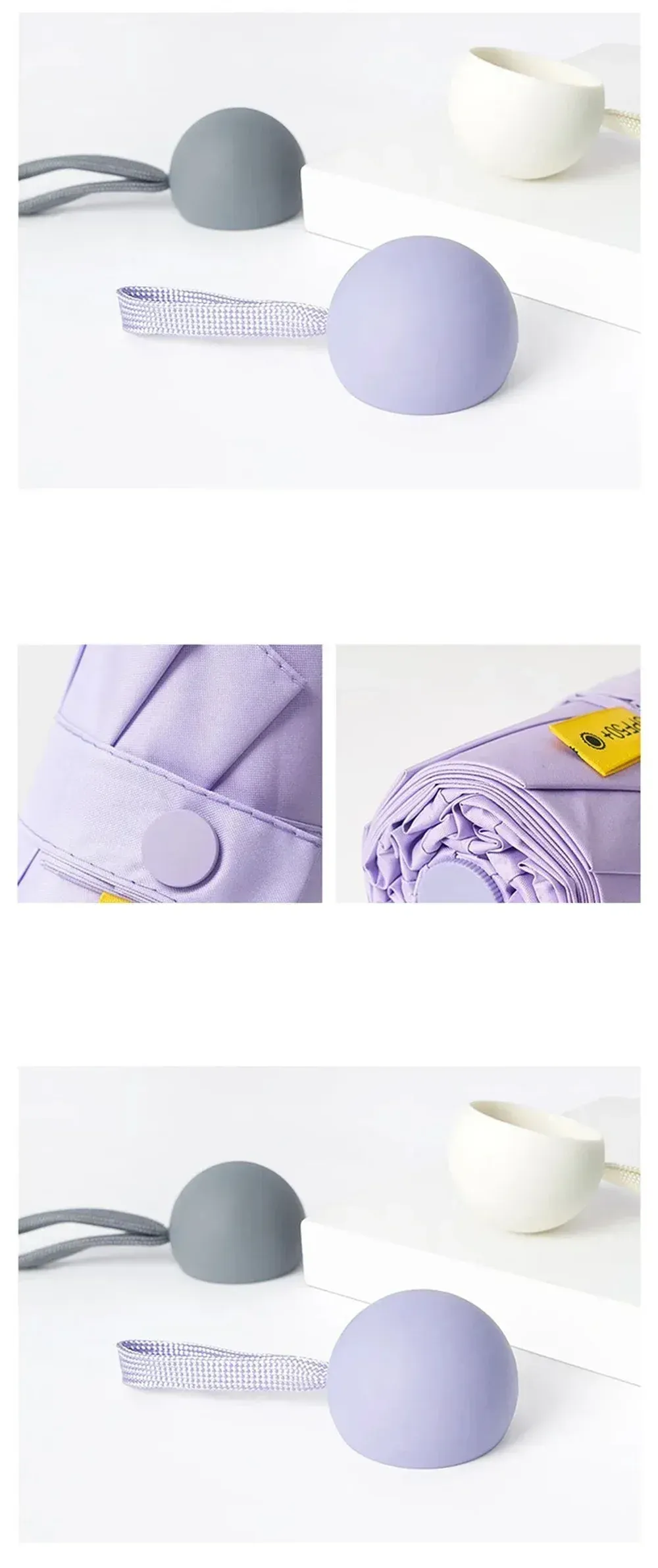 ☔ Lightweight & Compact Folding Travel Umbrella – Windproof, Rainproof & UV Protective with Capsule Storage! 🌦️✨