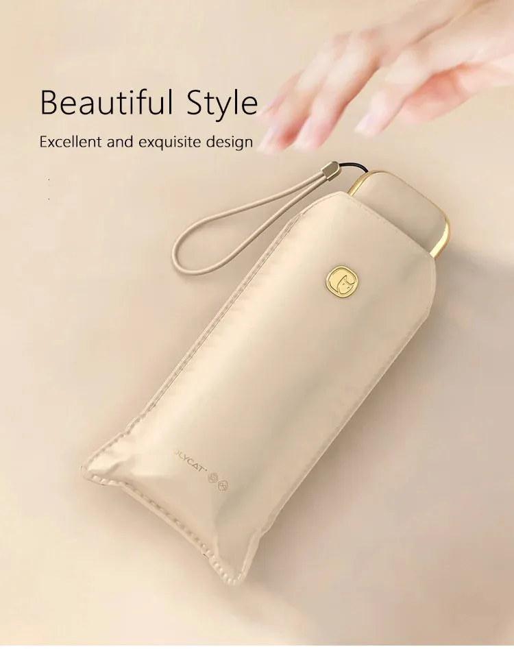 ☀️ OLYCAT Flat Automatic Umbrella – Ultra-Light, Luxury Sun & Rain Protection for Stylish Travel! ☔✨