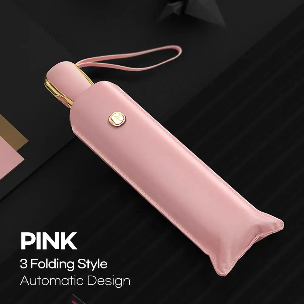 ☀️ OLYCAT Flat Automatic Umbrella – Ultra-Light, Luxury Sun & Rain Protection for Stylish Travel! ☔✨