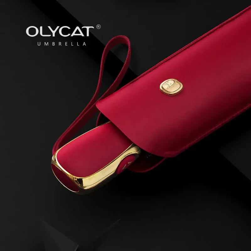 ☀️ OLYCAT Flat Automatic Umbrella – Ultra-Light, Luxury Sun & Rain Protection for Stylish Travel! ☔✨