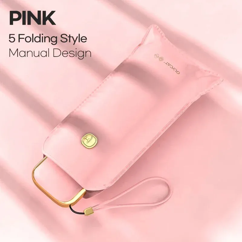 ☀️ OLYCAT Flat Automatic Umbrella – Ultra-Light, Luxury Sun & Rain Protection for Stylish Travel! ☔✨