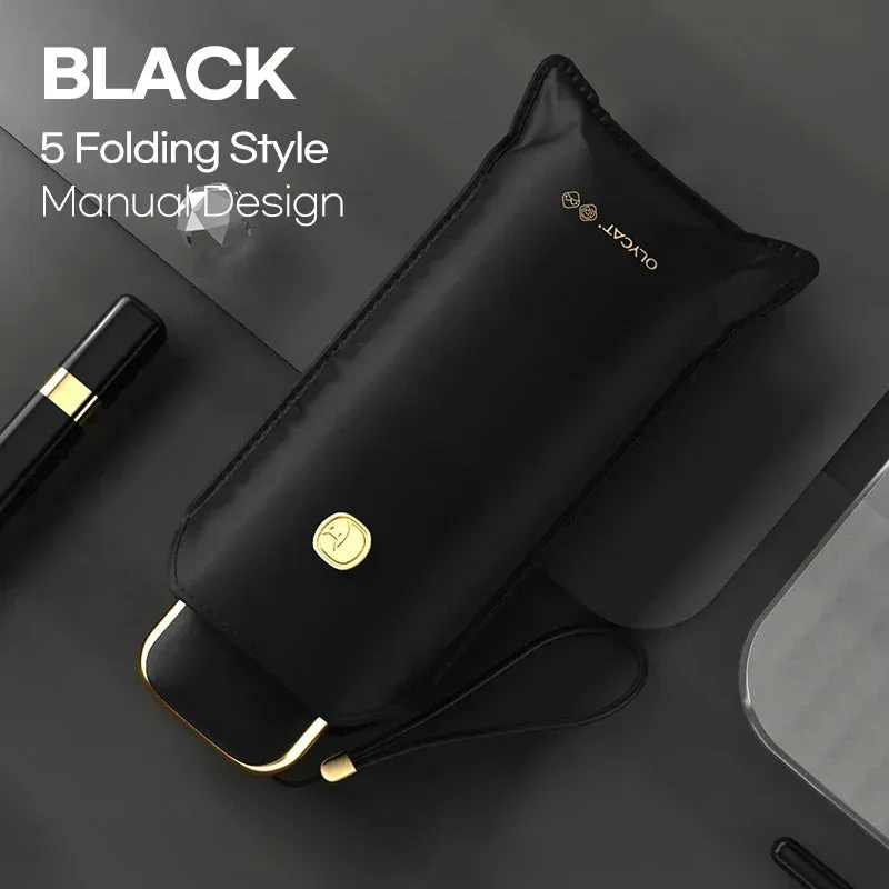 ☀️ OLYCAT Flat Automatic Umbrella – Ultra-Light, Luxury Sun & Rain Protection for Stylish Travel! ☔✨