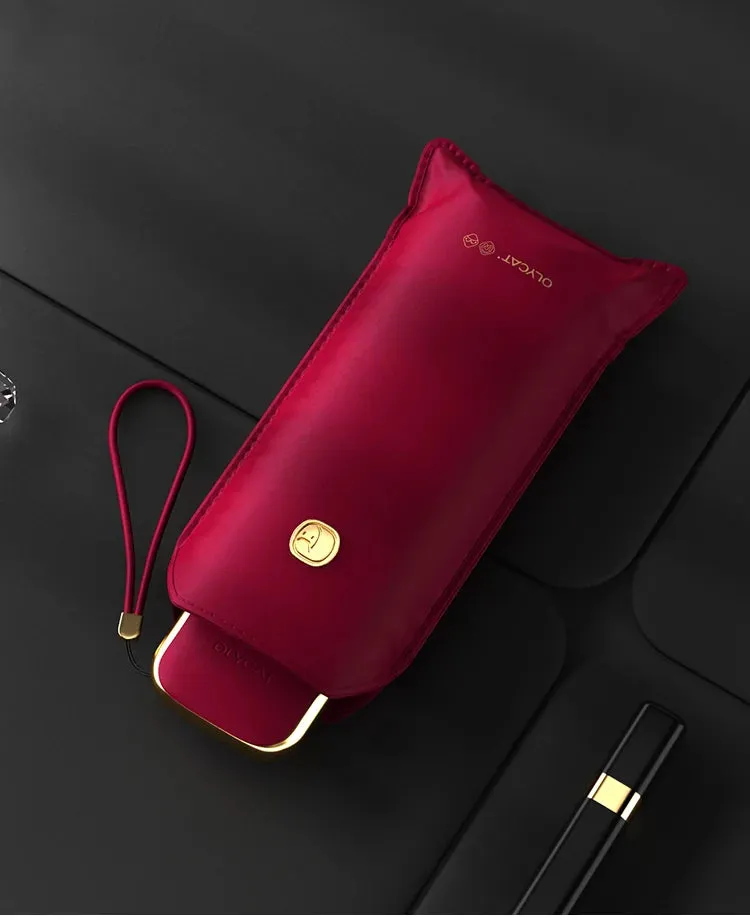 ☀️ OLYCAT Flat Automatic Umbrella – Ultra-Light, Luxury Sun & Rain Protection for Stylish Travel! ☔✨