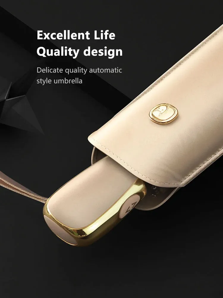 ☀️ OLYCAT Flat Automatic Umbrella – Ultra-Light, Luxury Sun & Rain Protection for Stylish Travel! ☔✨