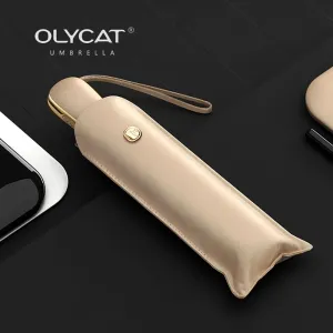 ☀️ OLYCAT Flat Automatic Umbrella – Ultra-Light, Luxury Sun & Rain Protection for Stylish Travel! ☔✨