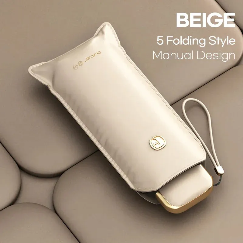 ☀️ OLYCAT Flat Automatic Umbrella – Ultra-Light, Luxury Sun & Rain Protection for Stylish Travel! ☔✨