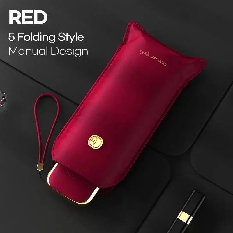 ☀️ OLYCAT Flat Automatic Umbrella – Ultra-Light, Luxury Sun & Rain Protection for Stylish Travel! ☔✨