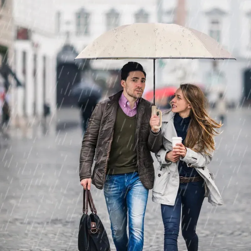☔ Travel-Ready Automatic Folding Umbrella – Windproof, Reverse Design & Safety Reflective Strip for All-Weather Protection! 🌦️✨