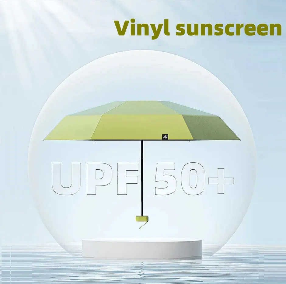 ☀️ UPF50  Mini Folding Umbrella – Ultra-Compact, UV-Protective & Waterproof for Travel & Everyday Use! ☔✨