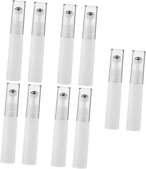 10pcs Eye Cream Roller Bottle Empty Cosmetic Dispenser for Essential Oils Travel Containers for Women Portable Makeup Cream Tool for Nourishing Skin