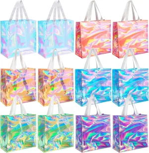 12 Pcs Bulk Stadium Approved Clear Tote Bags 12 x 12 x 6 Inch Large Clear Plastic Tote Bag with Handles for Work Sports