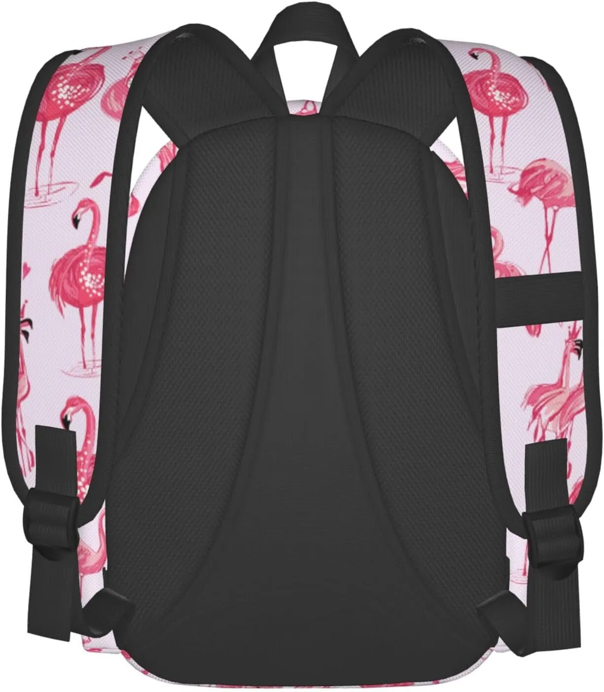 17 inch Backpack Pink Tropic Flamingos Laptop Backpack School Bookbag Shoulder Bag Casual Daypack