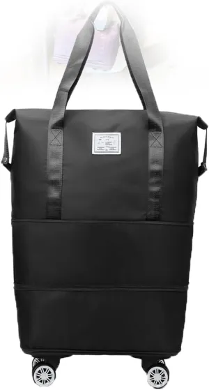 1pc Klarson Expandable Bag with Wheels,Klarson Travel Bag,Foldable Suitcase Collapsible Luggage (#01)