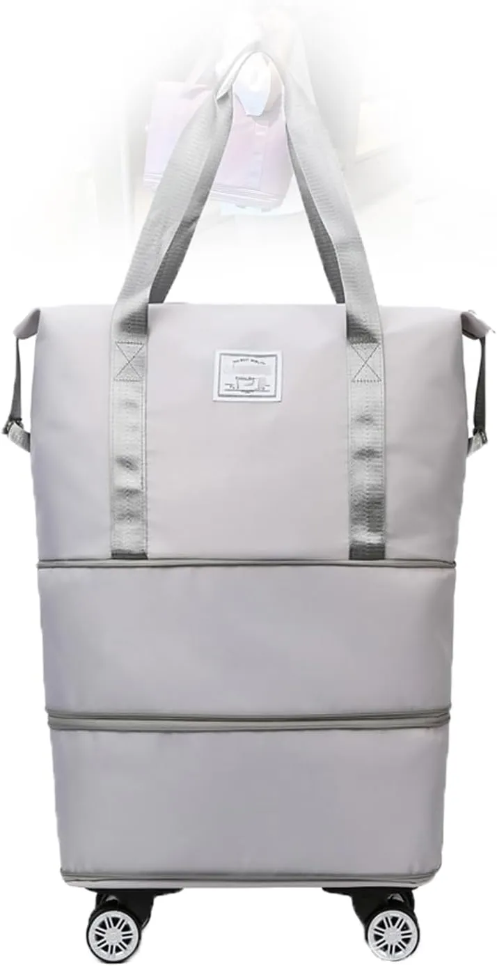 1pc Klarson Expandable Bag with Wheels,Klarson Travel Bag,Foldable Suitcase Collapsible Luggage (#02)