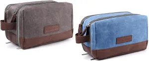 2 Set Large Travel Toiletry Organizer (Gray & Blue)
