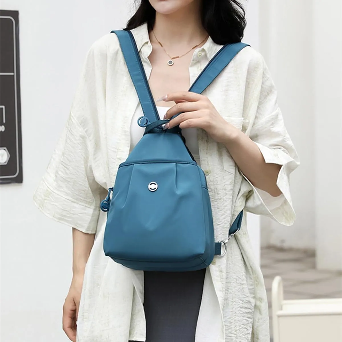 2025 Vovtva Double Zipper Large Capacity Chest Bag, Sling Crossbody Women, Fashion Bag Adjustable Strap Travel Bag