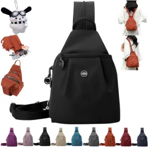 2025 Vovtva Double Zipper Large Capacity Chest Bag, Sling Crossbody Women, Fashion Bag Adjustable Strap Travel Bag
