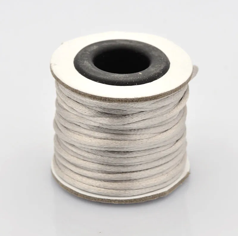 2mm Light Grey Rattail Cord 10m