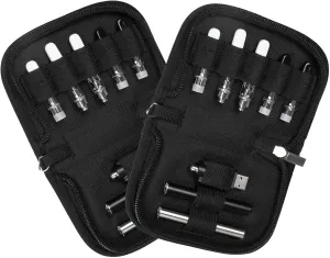 2PCS Pocket Size Travel Pouch Stash Case,Pod case Travel Carrying Case for Battery Pen Charger