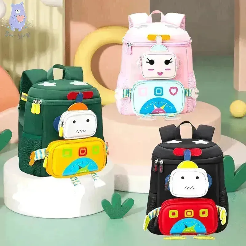 3D Robot Kindergarten Kids Backpack