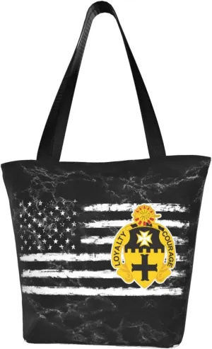5th Cavalry Regiment America Flag Fashion Shoulder Bag Large Capacity For Man Or Woman