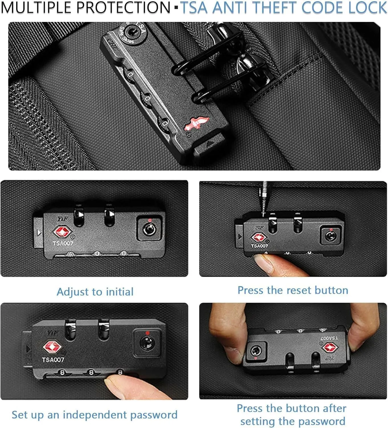 60L Expandable Travel Backpack with Vacuum Pump, Airbag Vacuum Compression, Black (Light Gray, No Air Pump)