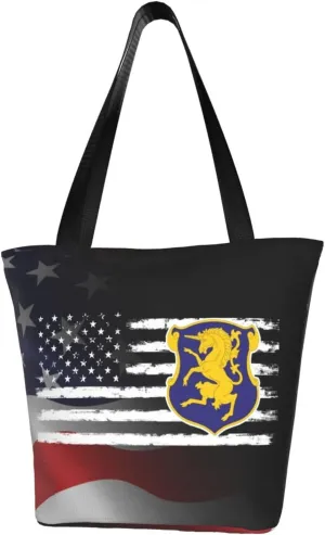 6th Cavalry Regiment America Flag Fashion Shoulder Bag Large Capacity For Man Or Woman