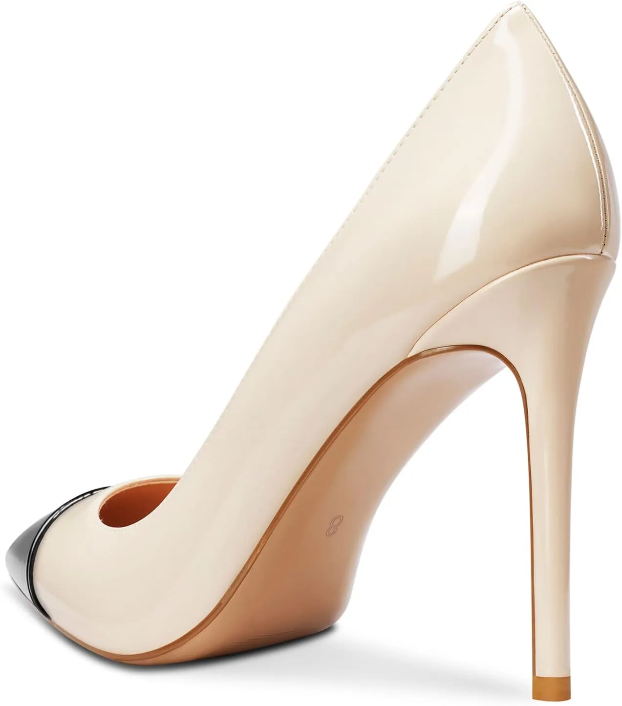 Aachcol Women Stiletto Pumps High Heel Close Pointed Toe Slip-on Dress Shoes Office Classic 4 Inche