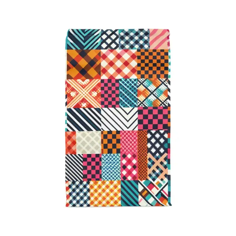 Abstract Pattern Magnetic Closure Polyester Lunch Bag