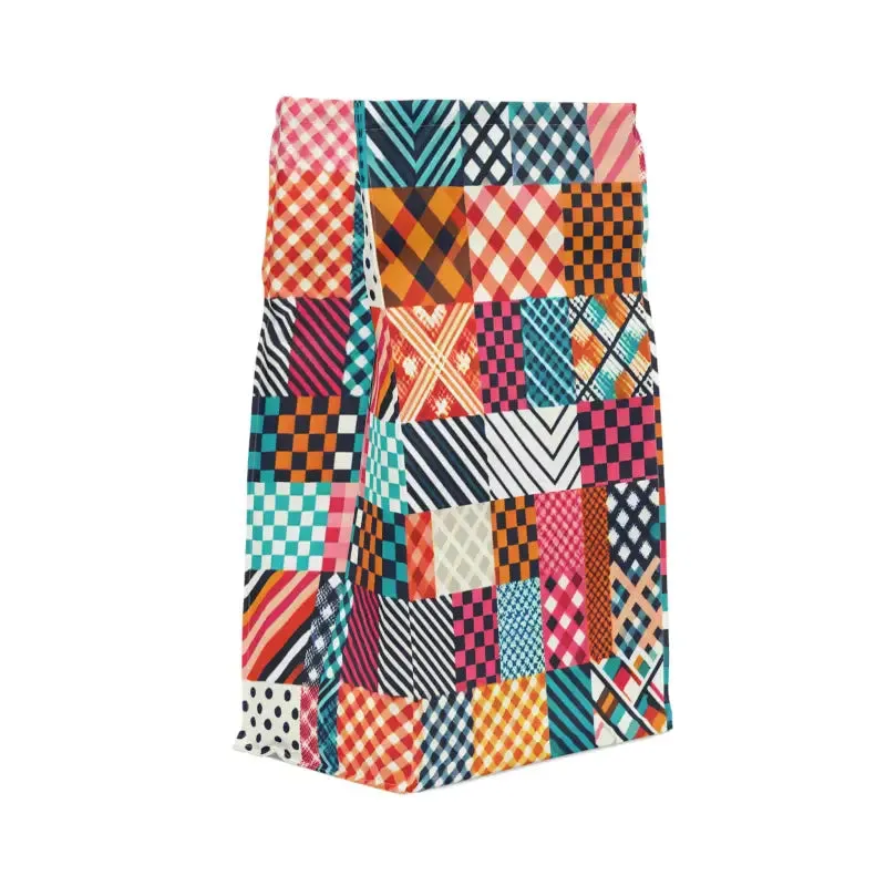 Abstract Pattern Magnetic Closure Polyester Lunch Bag