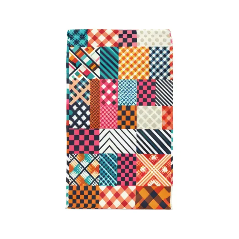 Abstract Pattern Magnetic Closure Polyester Lunch Bag