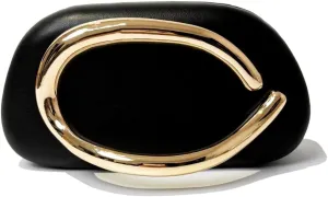 Acrylic Clutch Purse for Women Classic Round Acrylic Evening Handbag Vintage Metal Handlebars Bag for Wedding Party Prom
