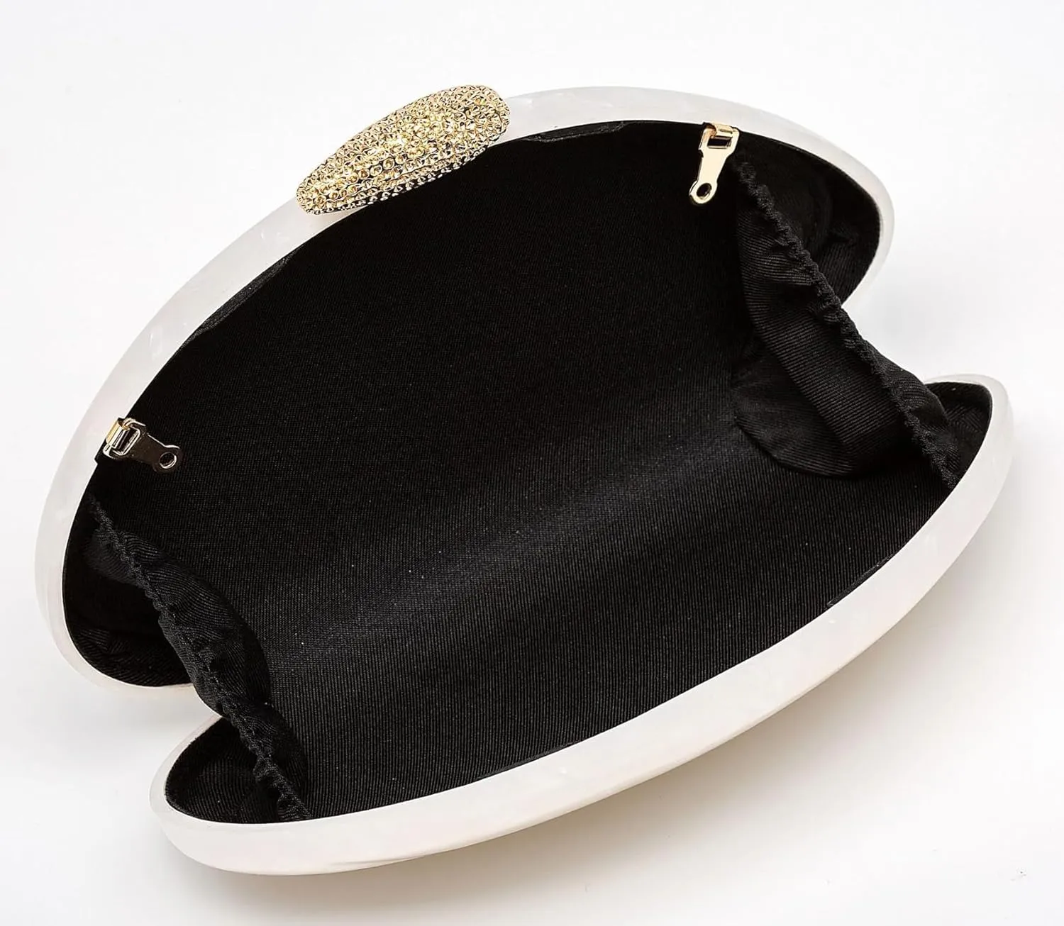 Acrylic Pearl Clutch Purses Women Shell-shaped Evening Handbag Evening Clutch Bag with Chain for Prom Wedding Party