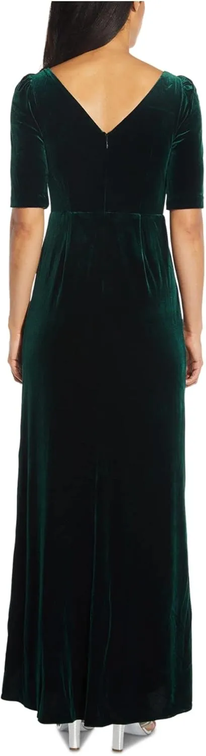 Adrianna Papell Women's Covered Velvet Gown