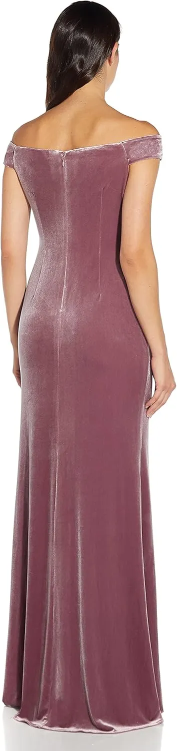 Adrianna Papell Women's Stretch Velvet Dress