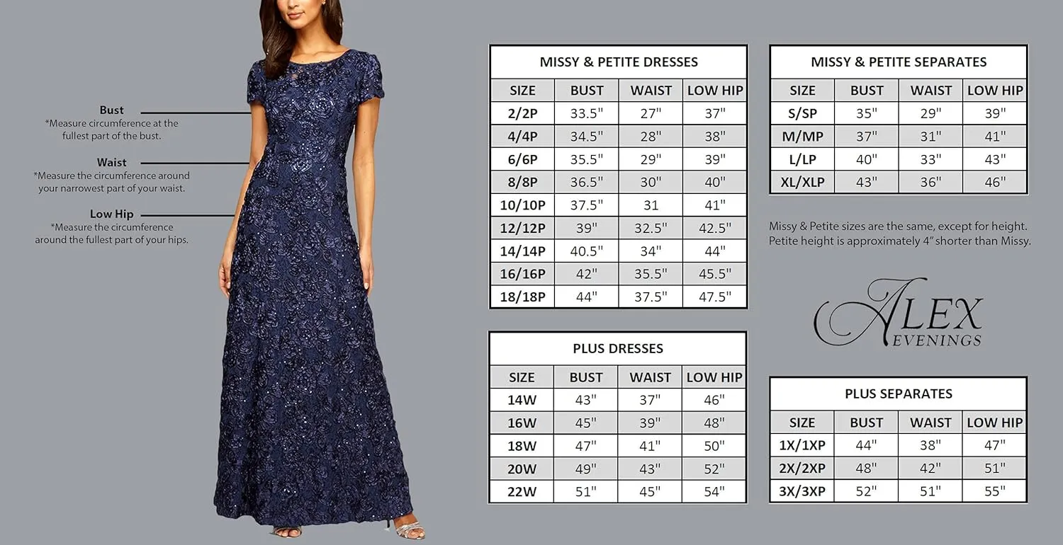 Alex Evenings Plus Size Women's Cold Shoulder Popover Dress