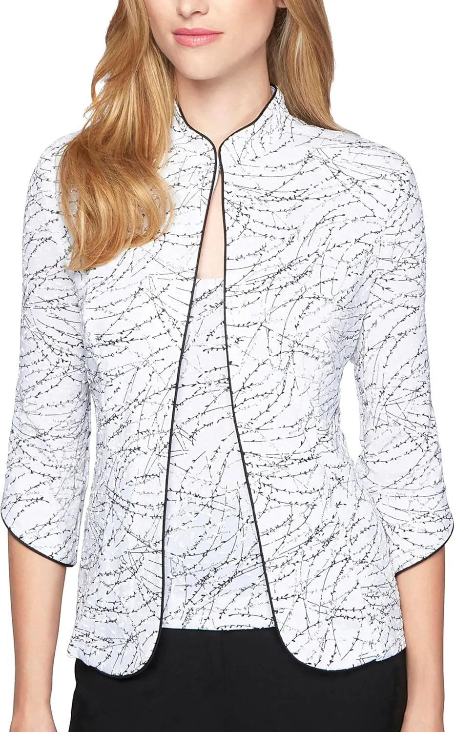 Alex Evenings Women's Top and Jacket Set