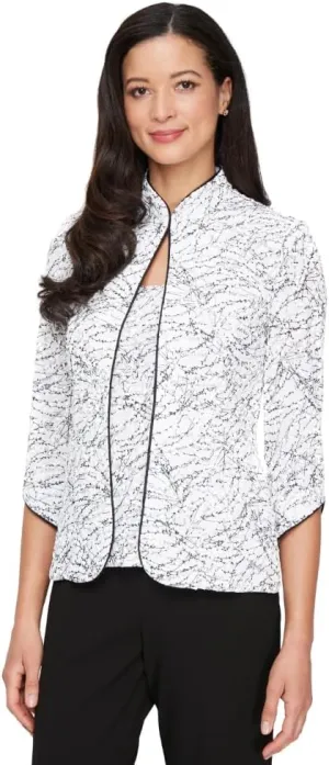 Alex Evenings Women's Top and Jacket Set
