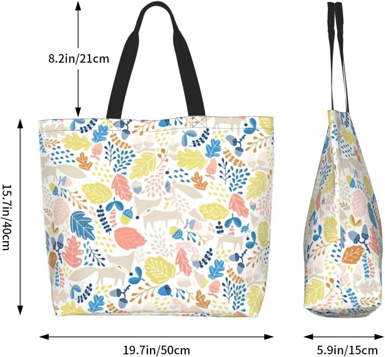 Alien Invasion Tote Bag Shopping Bag Portable Handbags Tote Shoulder Bucket Bags for Women