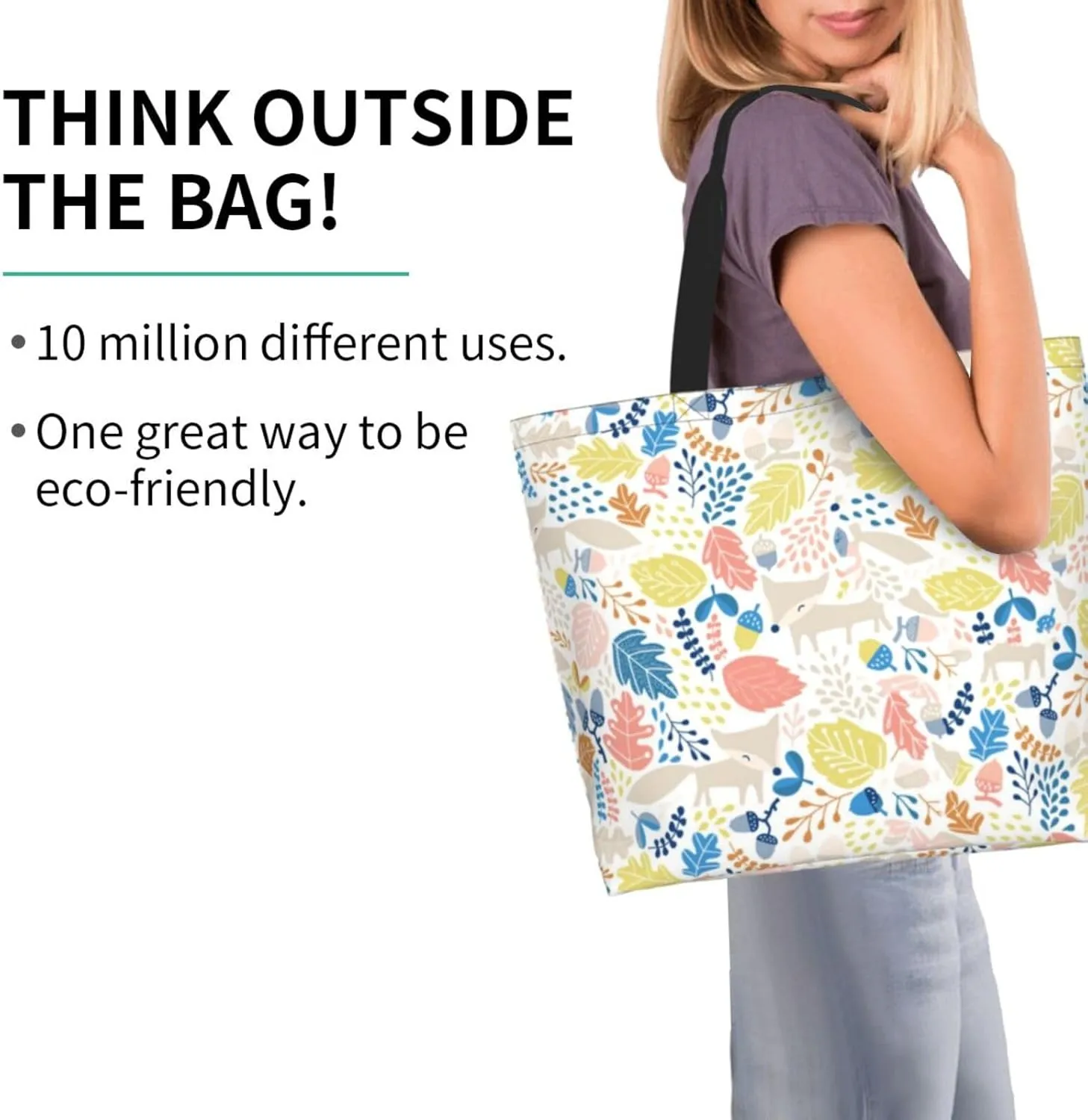 Alien Invasion Tote Bag Shopping Bag Portable Handbags Tote Shoulder Bucket Bags for Women