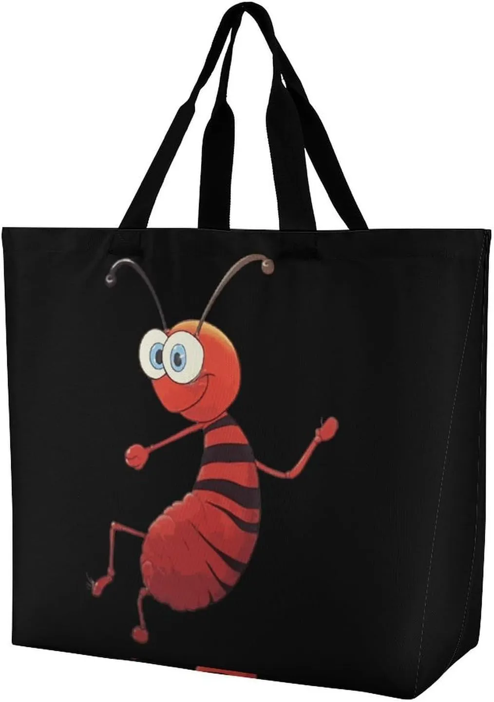 Ant Shoulder Bag Large Capacity Shopping Bag Washable Grocery Bag Handbag for Women Men